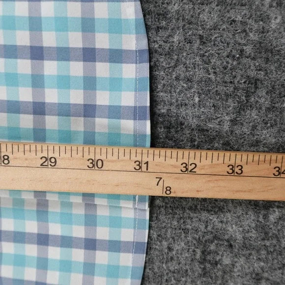 Mizzen+Main Shirt Mens Medium Plaid Leeward Trim Fit Button Down Summer Casual‎ - Picture 7 of 9